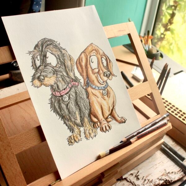 Daschund Caricatures