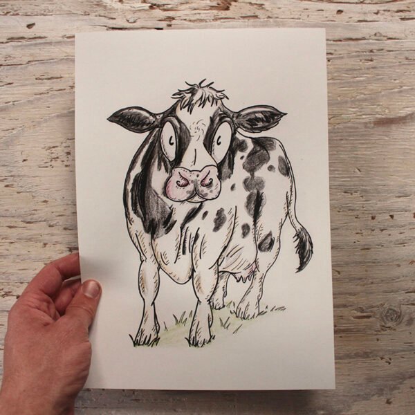 Three Breeds of Cattle | Set of Three Art Prints | 200gsm 100% Recycled Paper | A4 Portrait Framable - Image 4